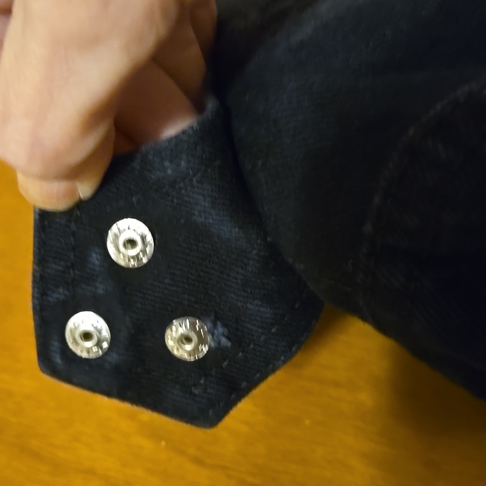 Rare Vintage Black Studded Women's Crop Jacket Medium: D - Picture 8 of 13